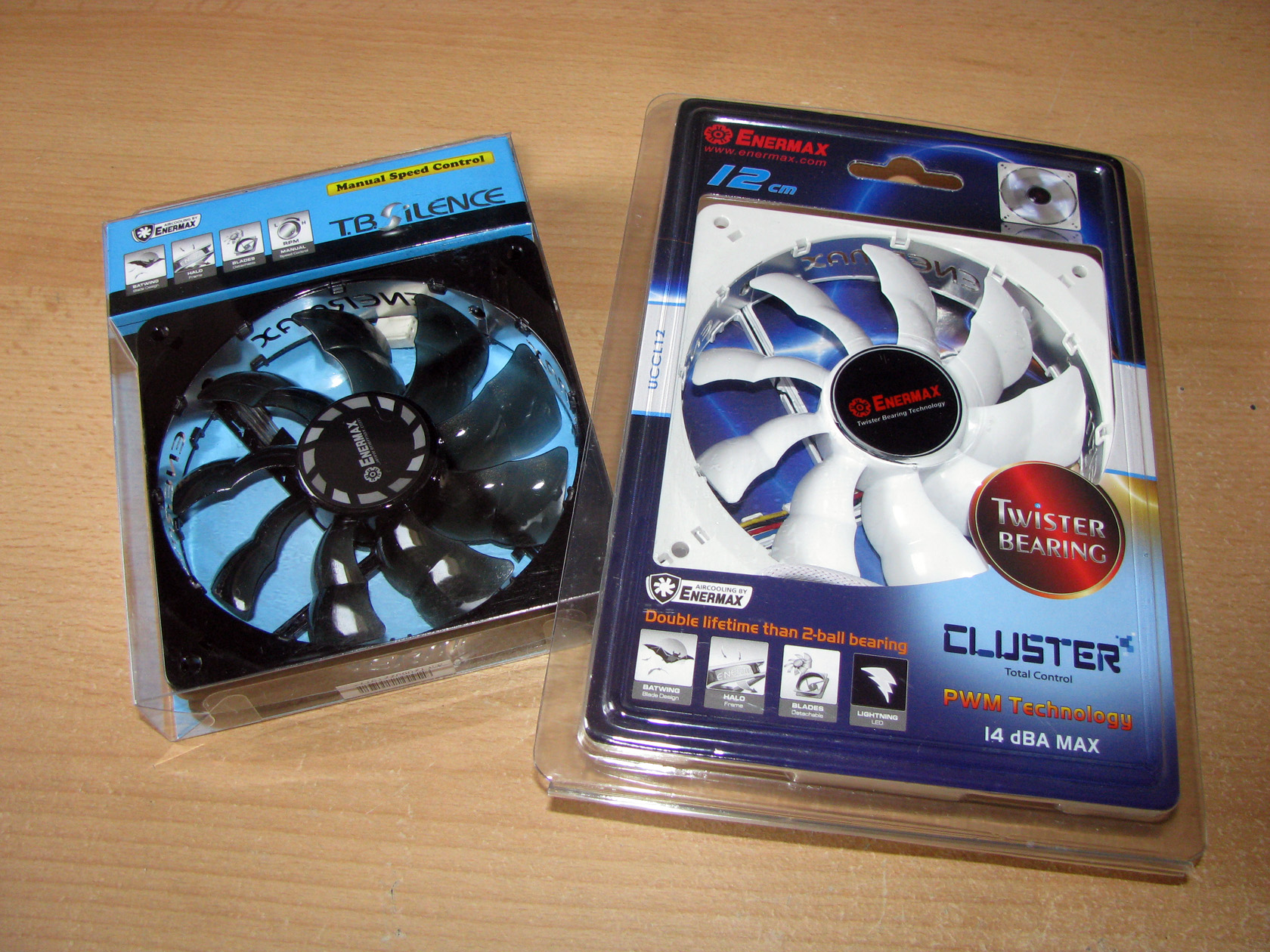 Enermax T.B. Silence manual control and Cluster 120mm Test and Review