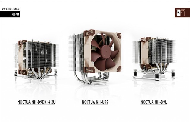 Three new CPU Coolers from NOCTUA